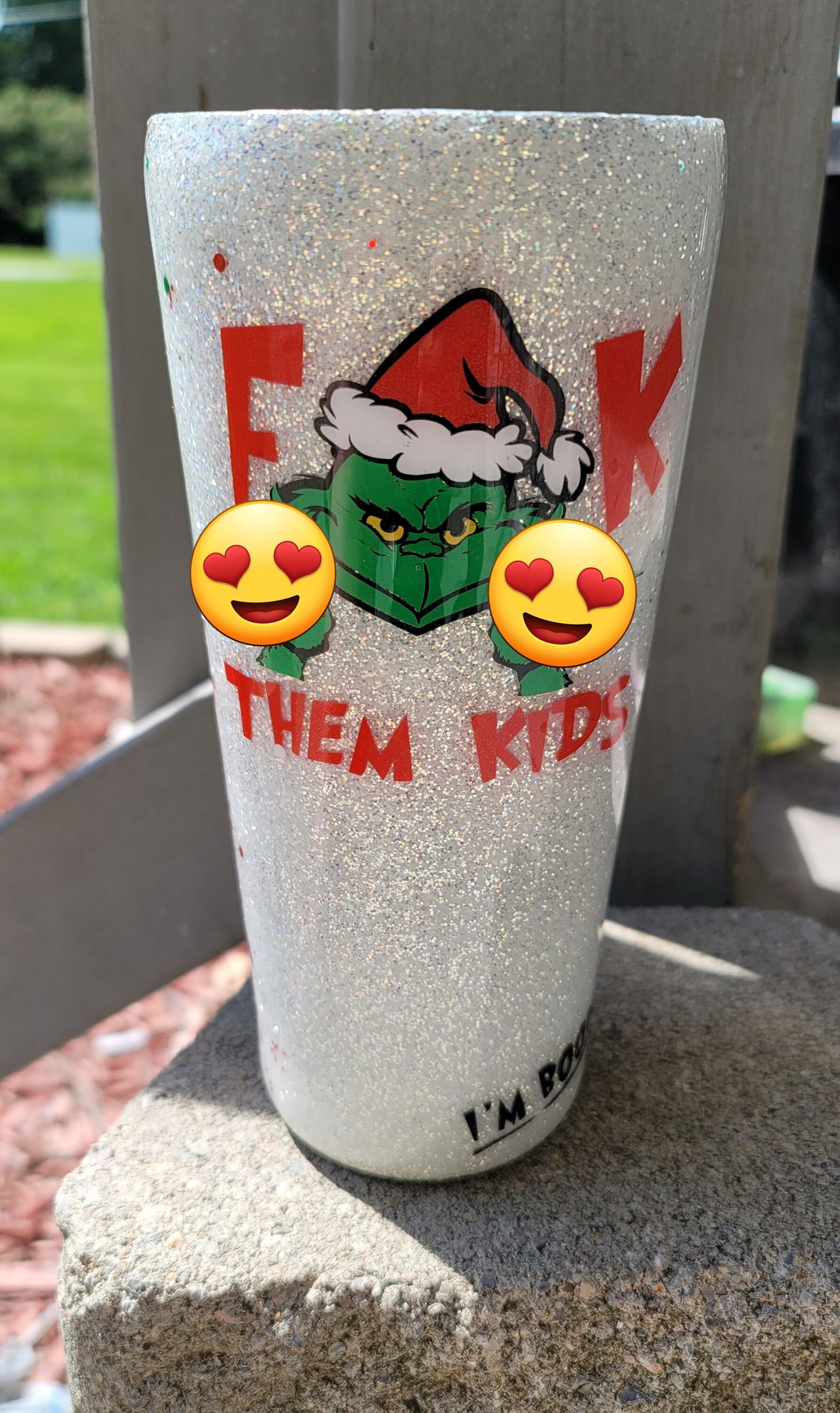 Grinch Fuck Them Kids Christmas Beer Can Glass Tumbler: Custom Tumblers and  Drinkware – LuLu Grace