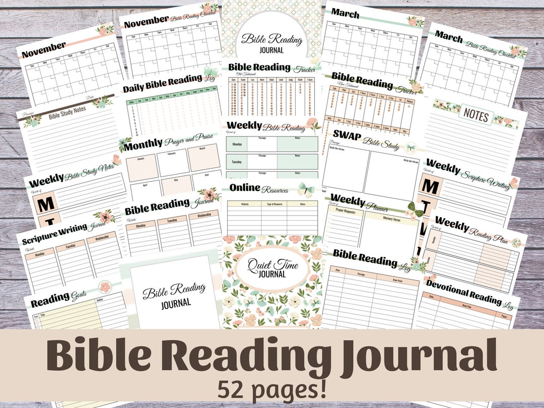 Bible Study Journal for Quiet Time/bible Study/scripture Writing - Etsy