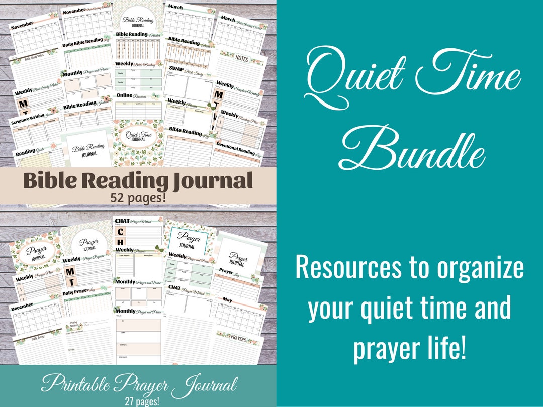 Bible Study and Prayer Journal Bundle - Etsy