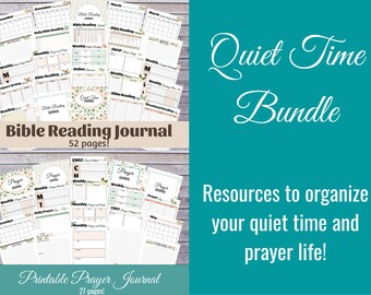 Bible Study and Prayer Journal Bundle
