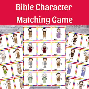 Bible Character Match Game