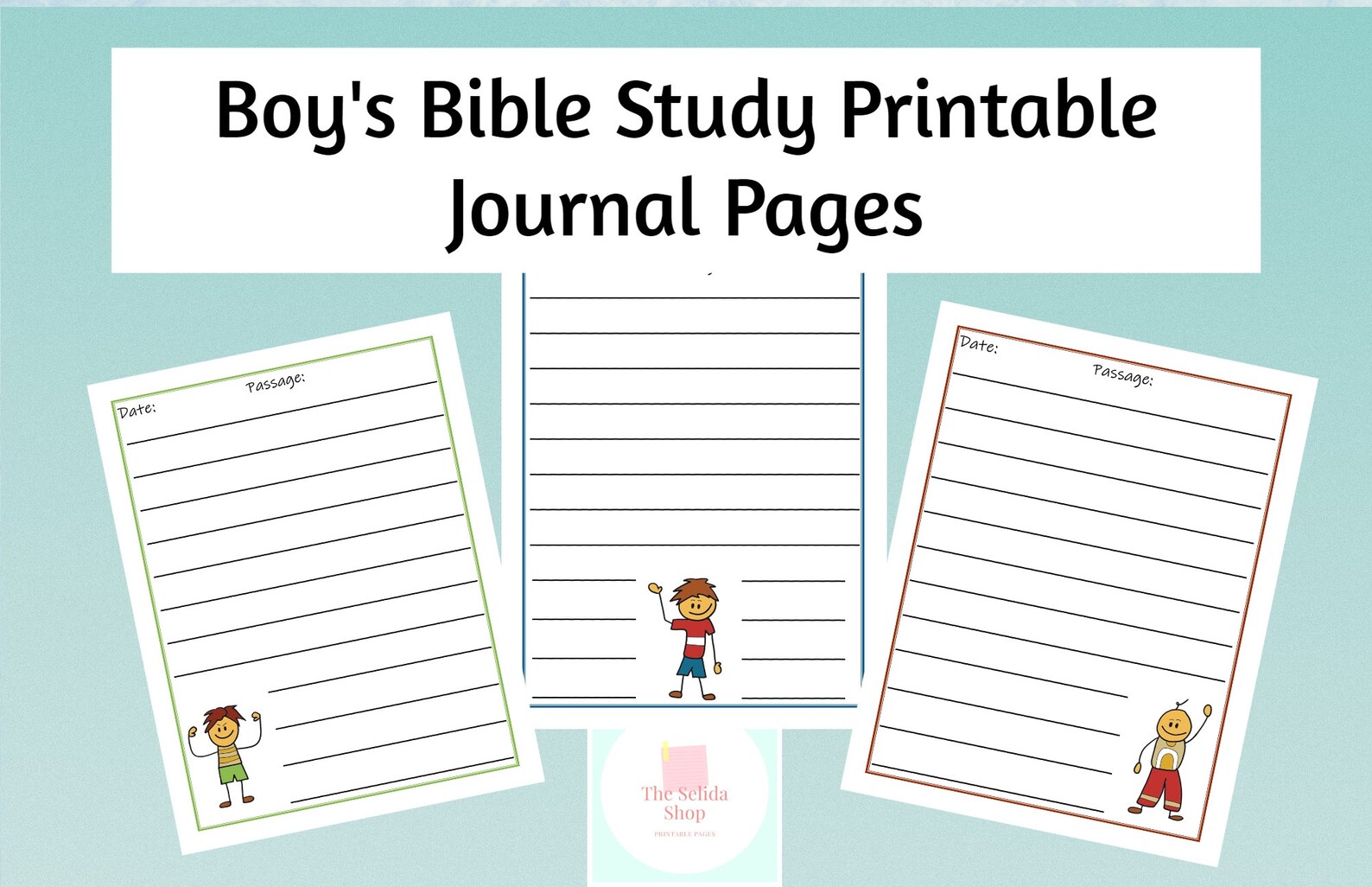 Boy's Bible Study Printable Journal Pages - Etsy