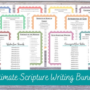 Ultimate Scripture Writing Bundle: 13 Scripture Writing Plans