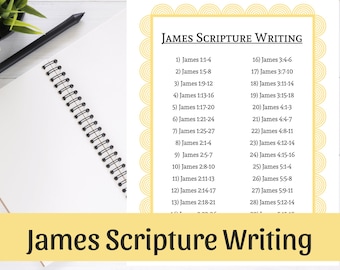 James 30-Day Scripture Writing/Bible Reading Plan