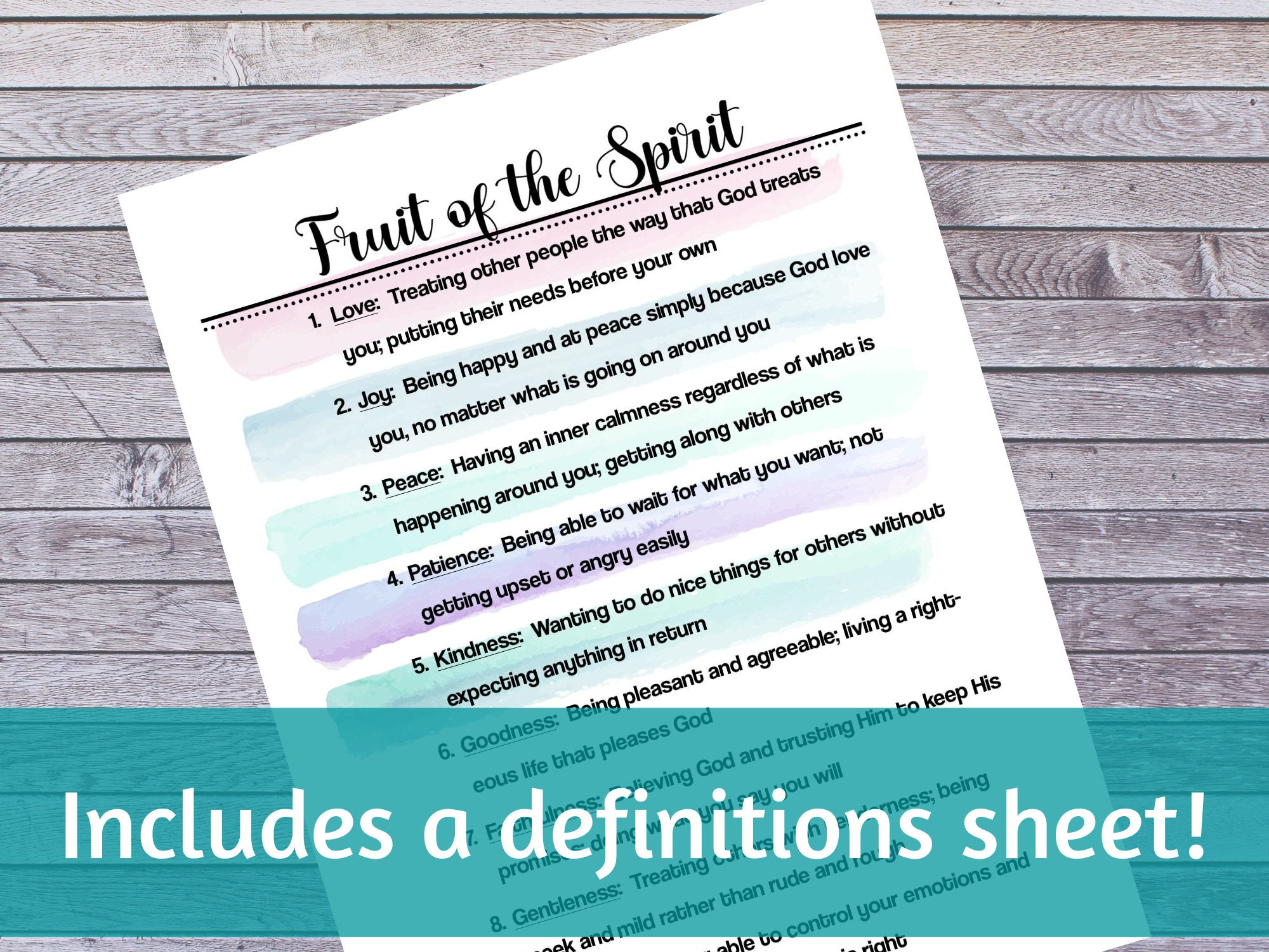 Fruit of the Spirit Scripture Writing/bible Study Bundle - Etsy