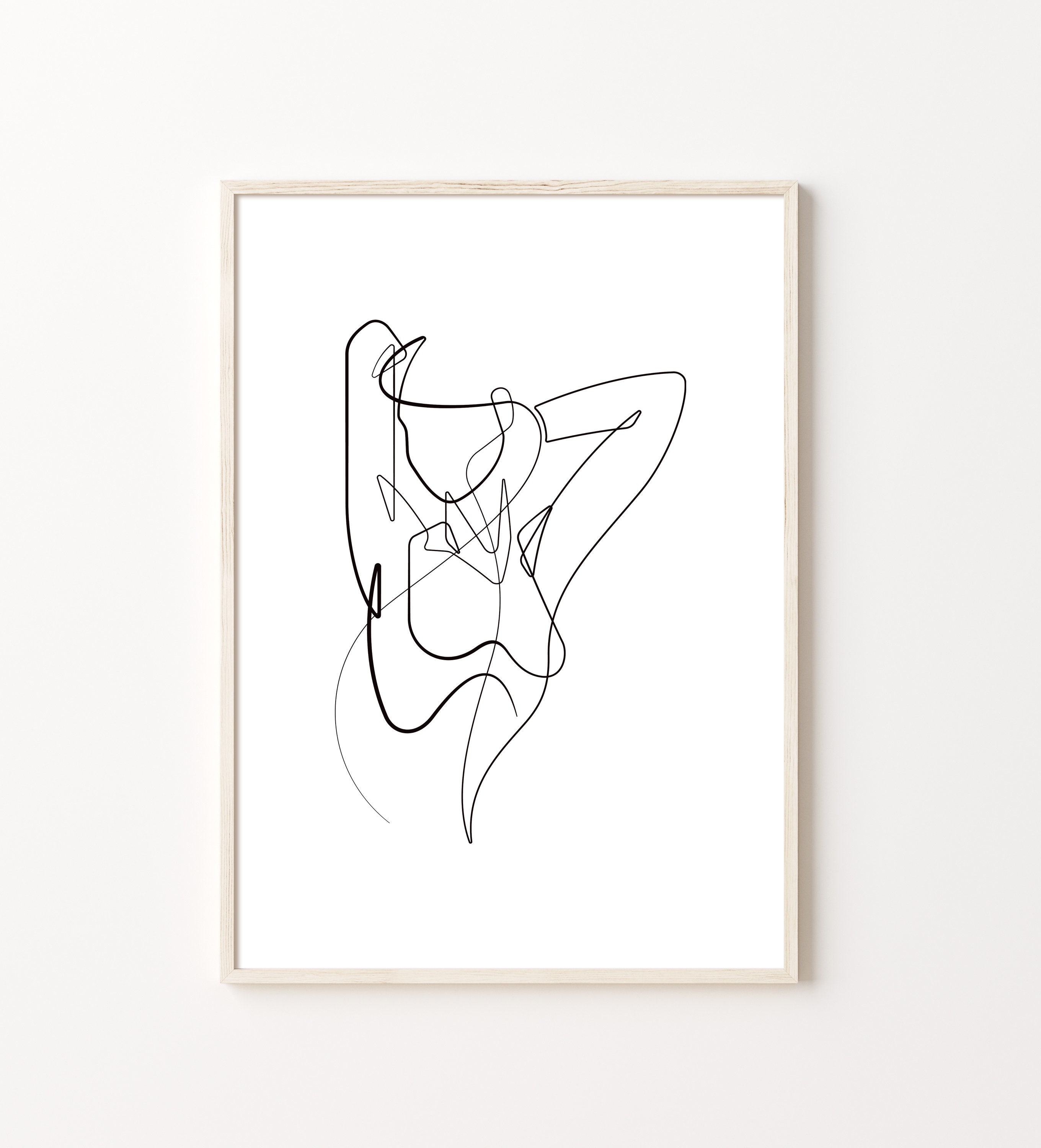 Line Art Woman Wall Art Set of 3, One Line Drawing Print, Wall Decor ...
