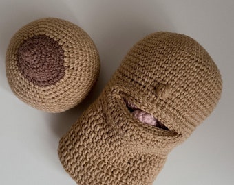Ensemble cadeau doula sage-femme pour l'allaitement, conseillère en lactation de formation, ensemble de crochet pour étudiante en obstétrique, démonstration de poitrine de marionnette pour bébé
