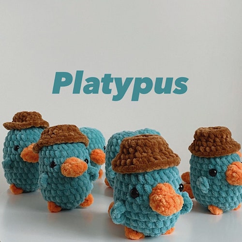 Crochet Plush Perry the Platypus PATTERN Etsy