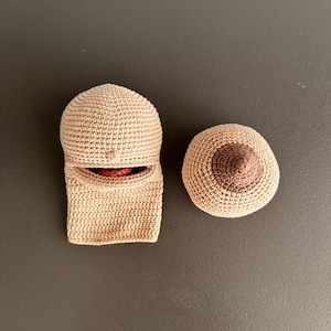 Midwife doula gift set for Breastfeeding, training lactation consultant, obstetrician student crochet set, baby puppet breast demonstration