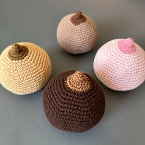 Midwife doula gift for Breastfeeding, training lactation consultant, obstetrician student crochet set, breast demonstration breast models image 7