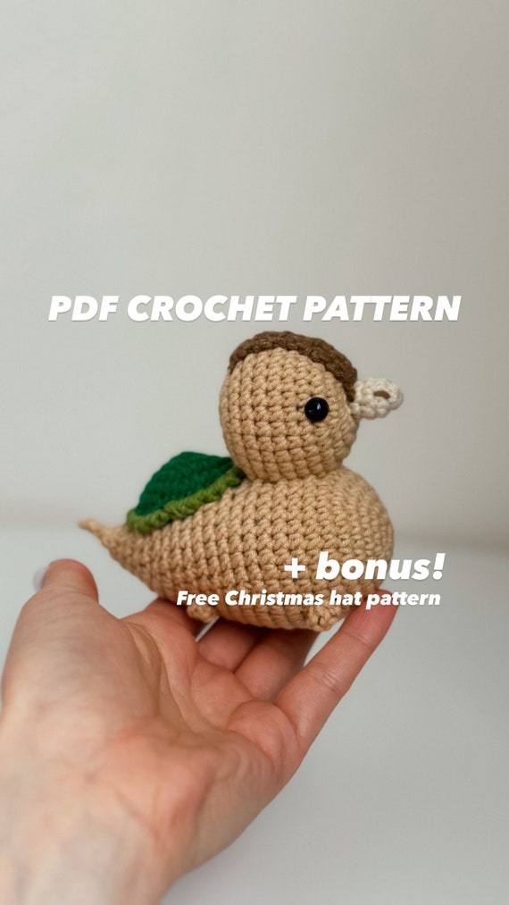 Crochet Duck comforter Amigurumi Toy Handmade Stuffed Animals toy