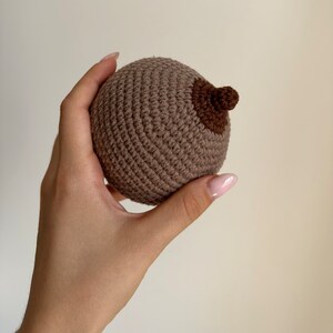 Midwife doula gift for Breastfeeding, training lactation consultant, obstetrician student crochet set, breast demonstration breast models image 5