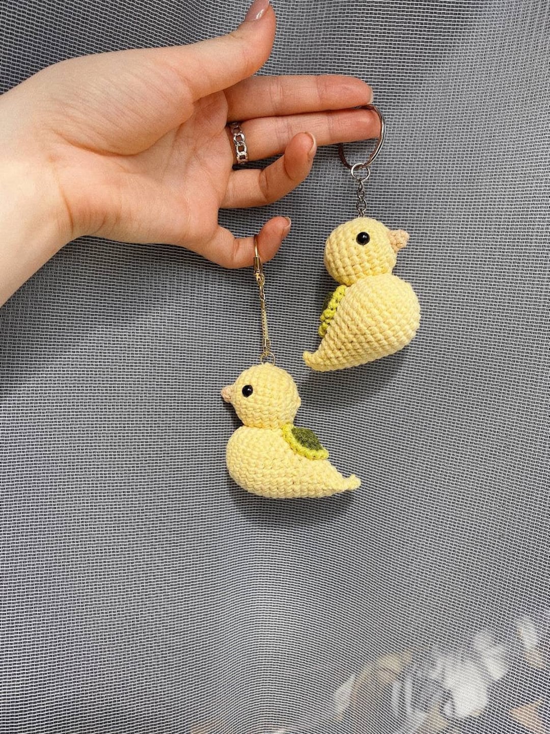 Crochet Turtle Duck Keychain plush Avatar Keychain,avatar Inspired