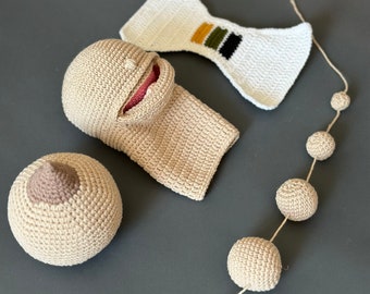 Ensemble cadeau doula sage-femme pour l'allaitement, conseillère en lactation de formation, ensemble de crochet pour étudiante en obstétrique, démonstration de poitrine de marionnette pour bébé