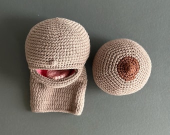 Ensemble cadeau doula sage-femme pour l'allaitement, conseillère en lactation de formation, ensemble de crochet pour étudiante en obstétrique, démonstration de poitrine de marionnette pour bébé