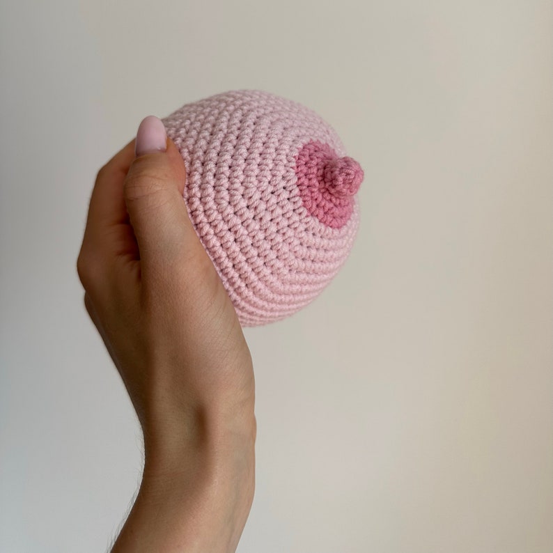 Midwife doula gift for Breastfeeding, training lactation consultant, obstetrician student crochet set, breast demonstration breast models image 4
