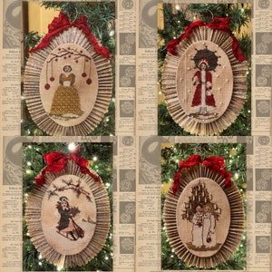 INSTANT DOWNLOAD | Christmas Ladies | The Resting Eagle | Counted Cross Stitch | Cross Stitch Pattern | PDF Pattern Only