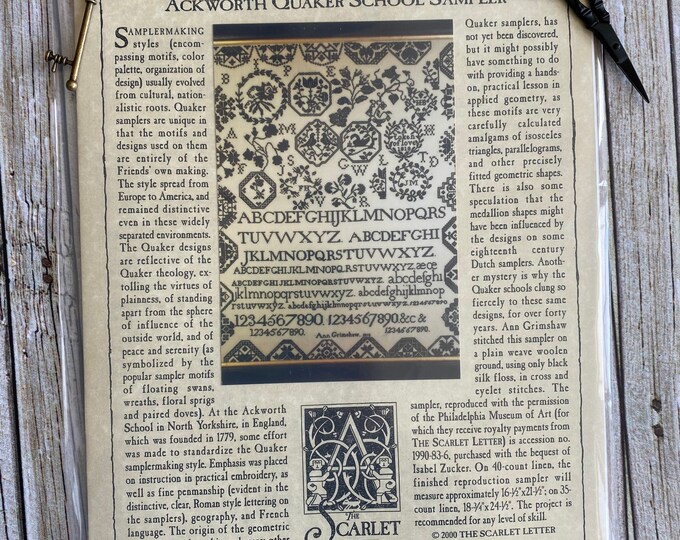 Ann Grimshaw 1818 | the Scarlet Letter | Counted Cross Stitch | Cross ...