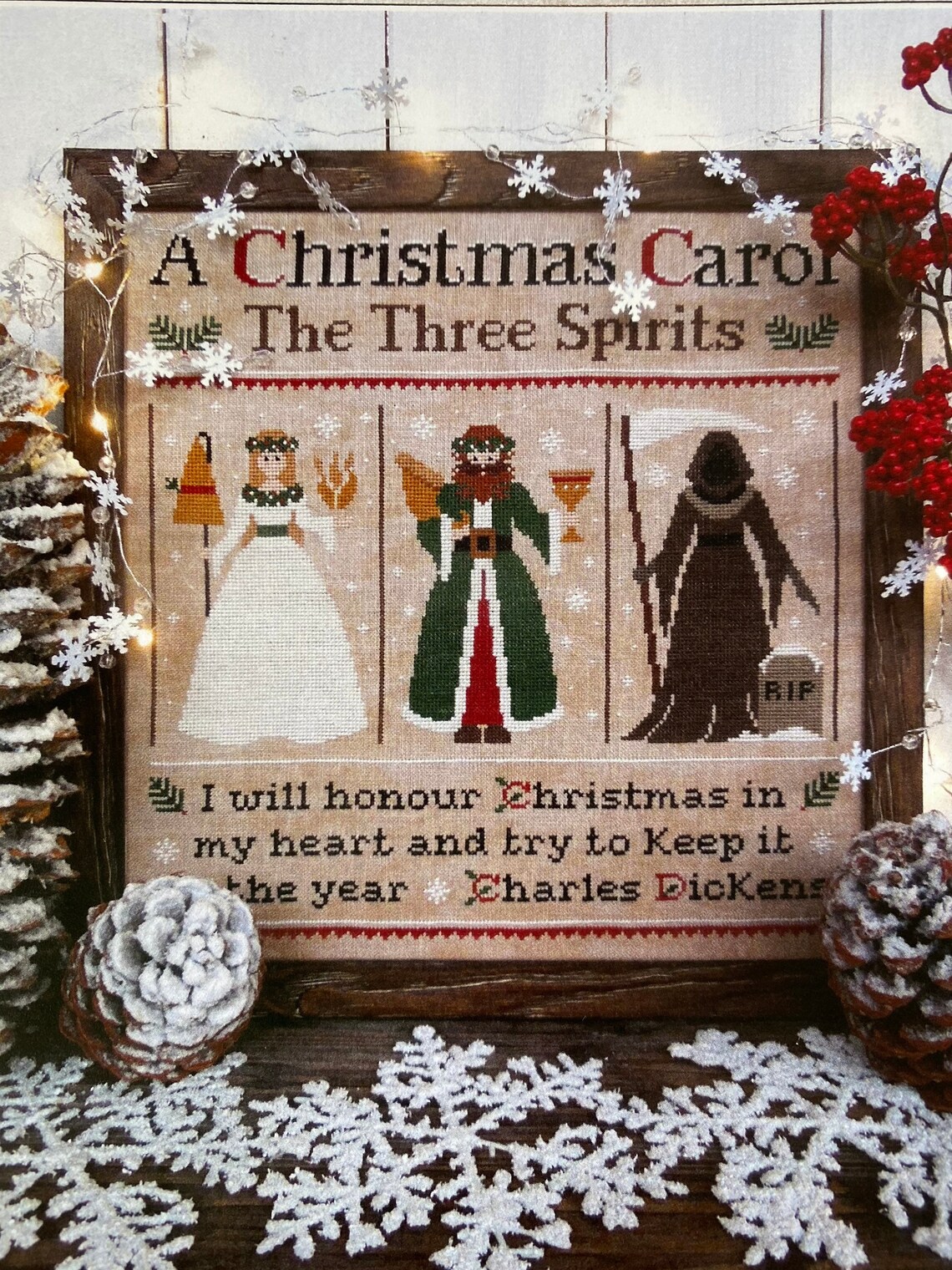 A Christmas Carol The Three Spirits The Little Stitcher | Etsy