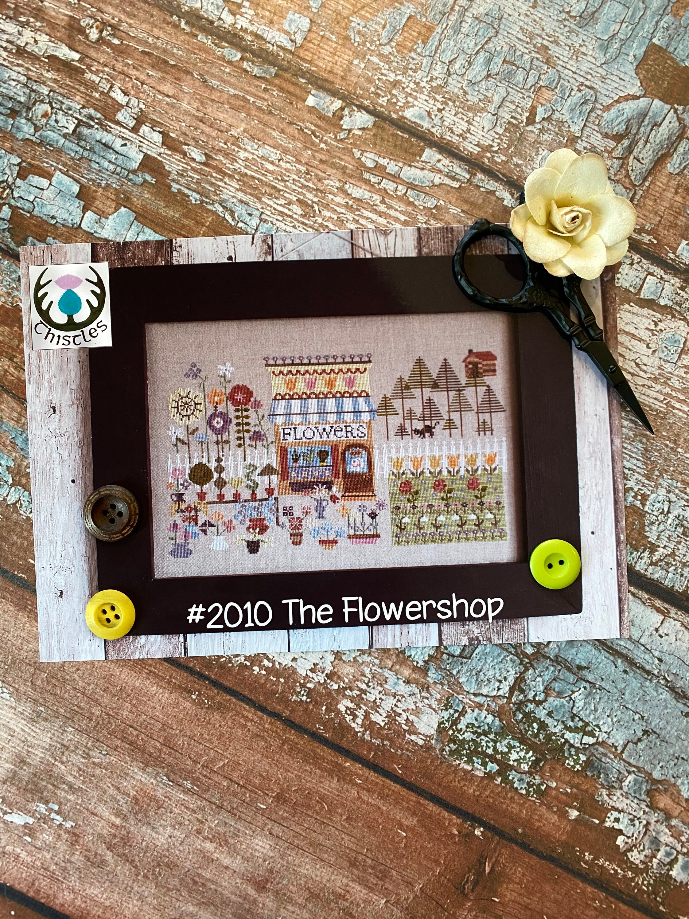 The Thistles Counted Cross Stitch Cross Etsy