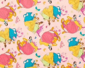 Sirena de Disney Princess Pink 100/% Tela De Algodón Varios Diseños