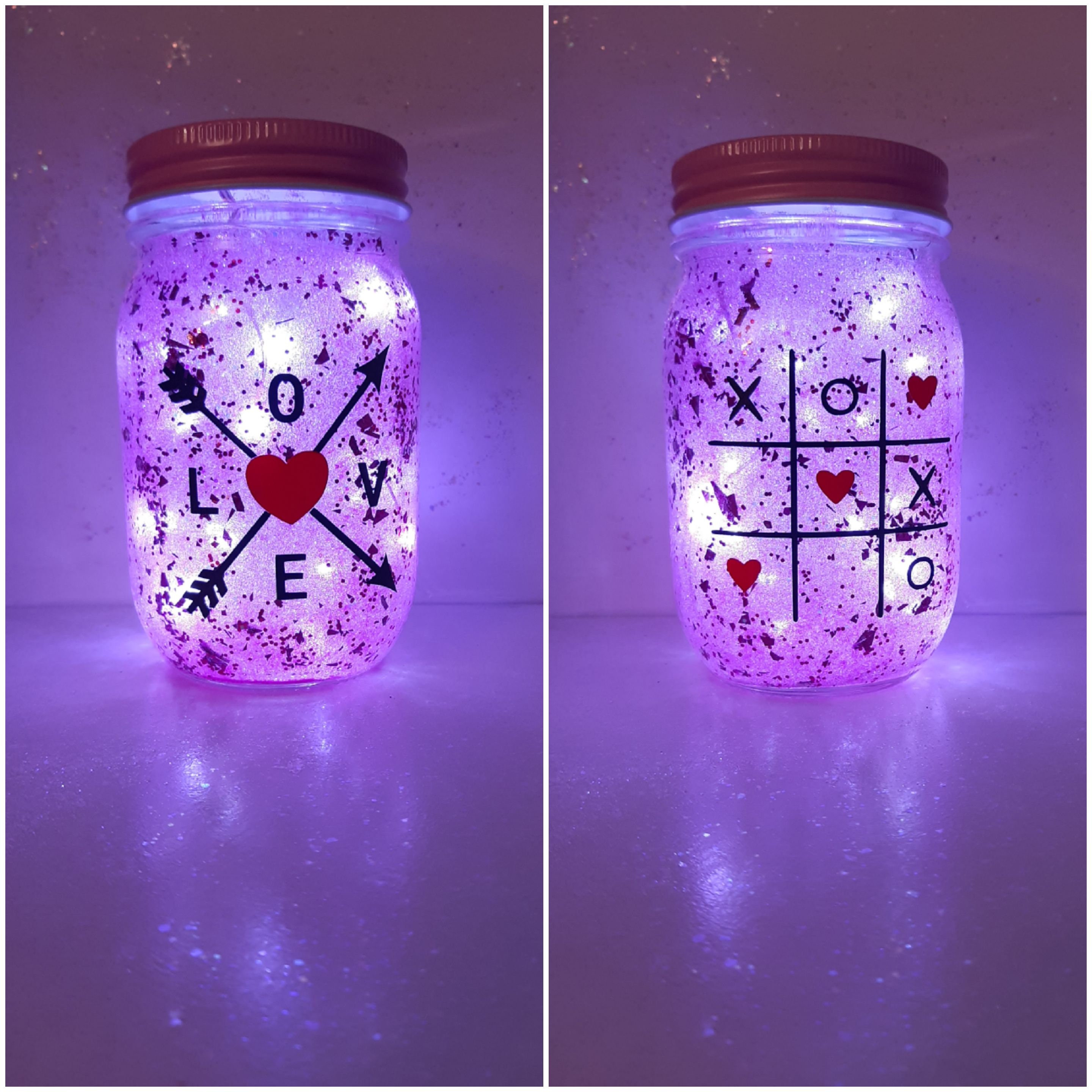 Custom Design Fairy Light Jar Set 6 Etsy
