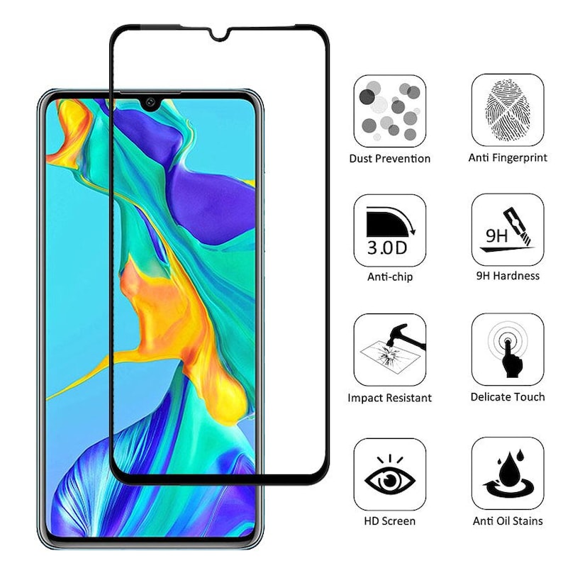 2in 1 Tempered Glass For Huawei P20 P30 lite P20 pro p40 lite E glass camera lens Screen Protector For Huawei P20 P30 lite Glass