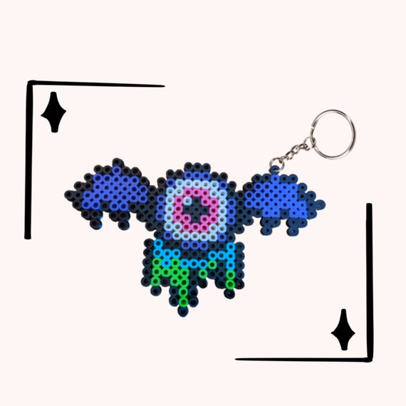Custom Acid Flying Eyeball Perler Bead Keychain Customizable Etsy Canada