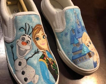 Zapatos de Disney para niños pintados a mano
