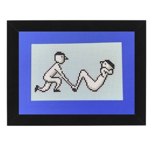 Workout Cross Stitch 5x7 Card