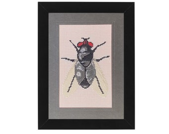 The Fly Cross Stitch 5x7 Card