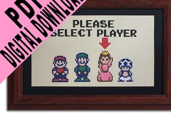 Select A Player, Princess Cross Stitch Pattern