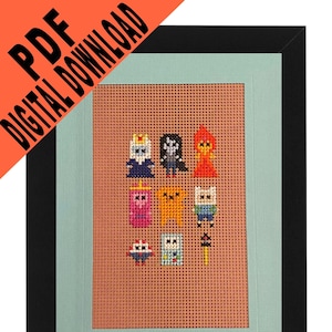 Cartão Adventure Time Cross Point Pattern 5x7
