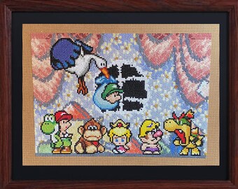Baby Mario and Friends Cross Stitch