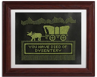 Oregon Trail, Dysentery Cross Stitch