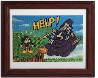 Minnie Needs Help! Cross Stitch