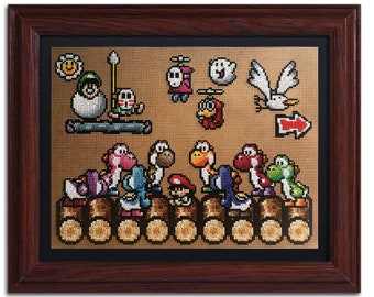 Yoshi&#39;s Island, Baby Mario Cross Stitch - MADE TO ORDER