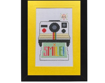 Smile! Picture Cross Stitch 5x7 Card
