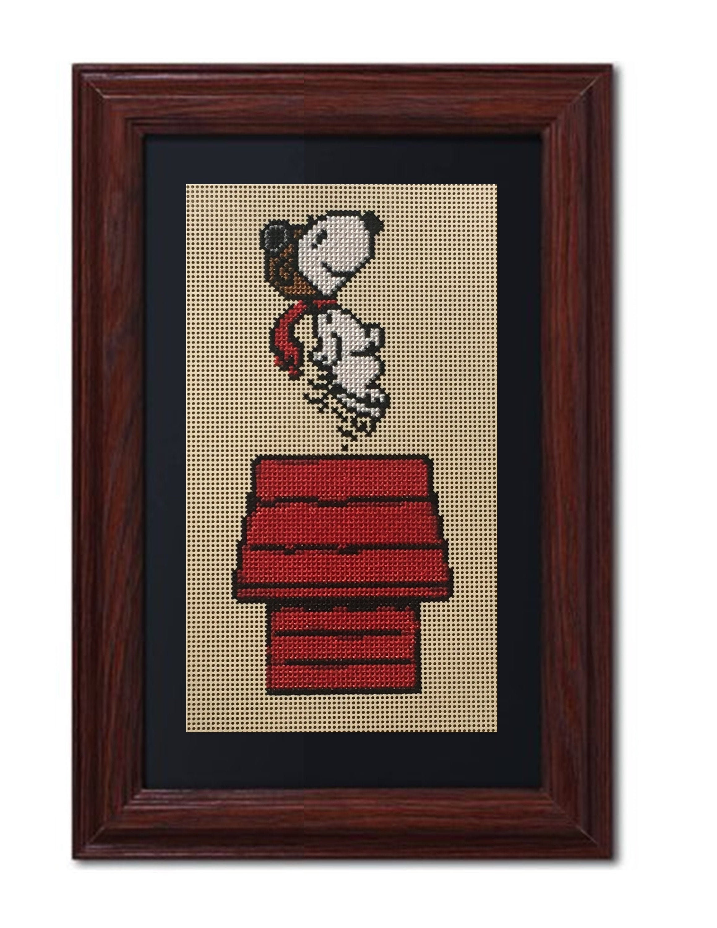 Snoopy, Pre-Flight Dance Cross Stitch - MADE TO ORDER