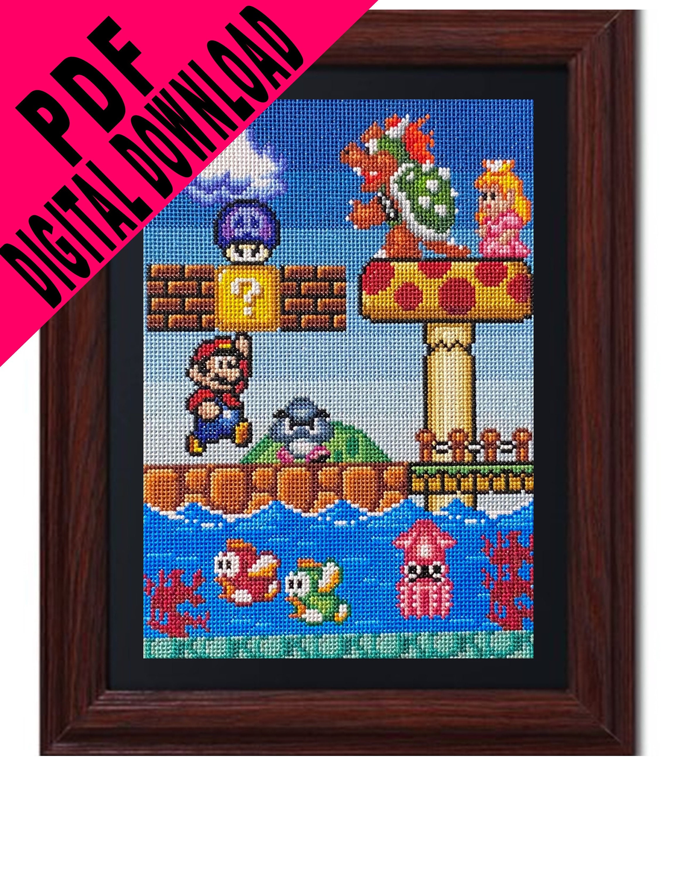 Super Mario World Cross Stitch Pattern - Etsy