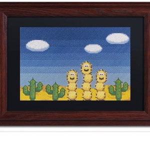 Cacti Guys Cross Stitch image 1