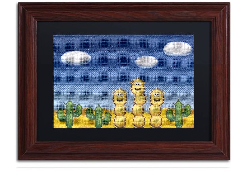 Cacti Guys Cross Stitch image 1