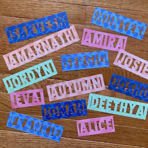Personalized Name Bookmarks