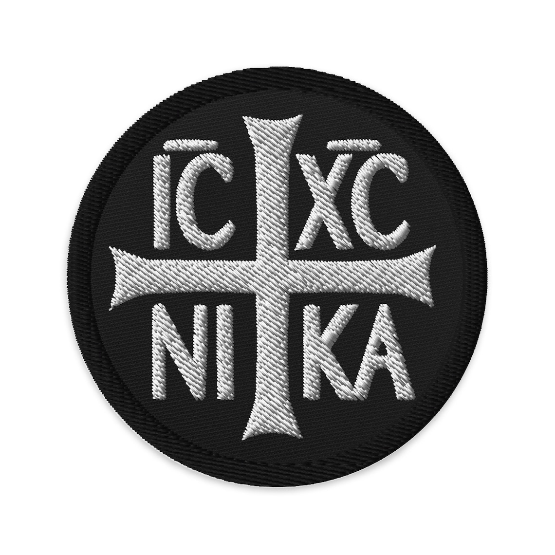 Embroidered Patches Christogram IC XC NIKA Jesus Christ Conquers ...