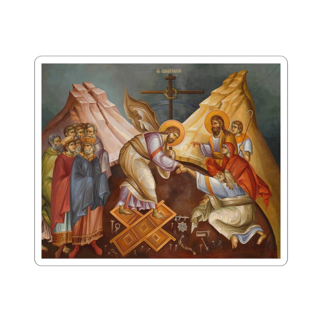 Jesus Slashed Kiss-cut Stickers,the Resurrection of Our Lord Jesus Christ,holy PASCHA ...