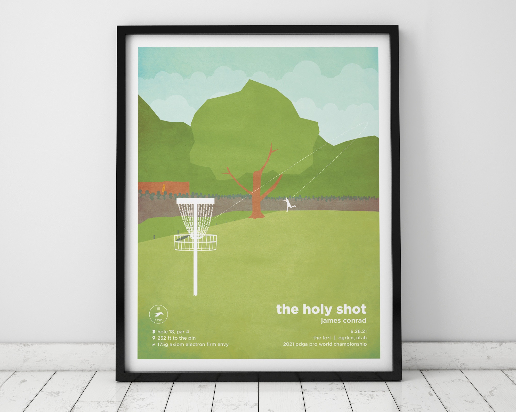 The Holy Shot Disc Golf Print Etsy