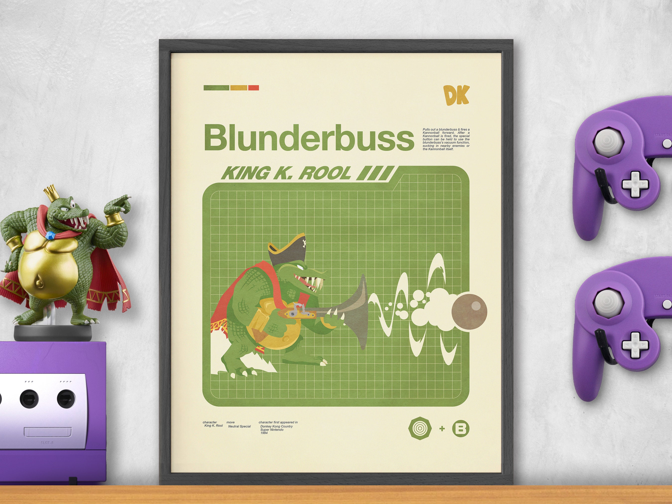 Smash Bros Moveset Series - King K. Rool / BLUNDERBUSS No.67 - Etsy