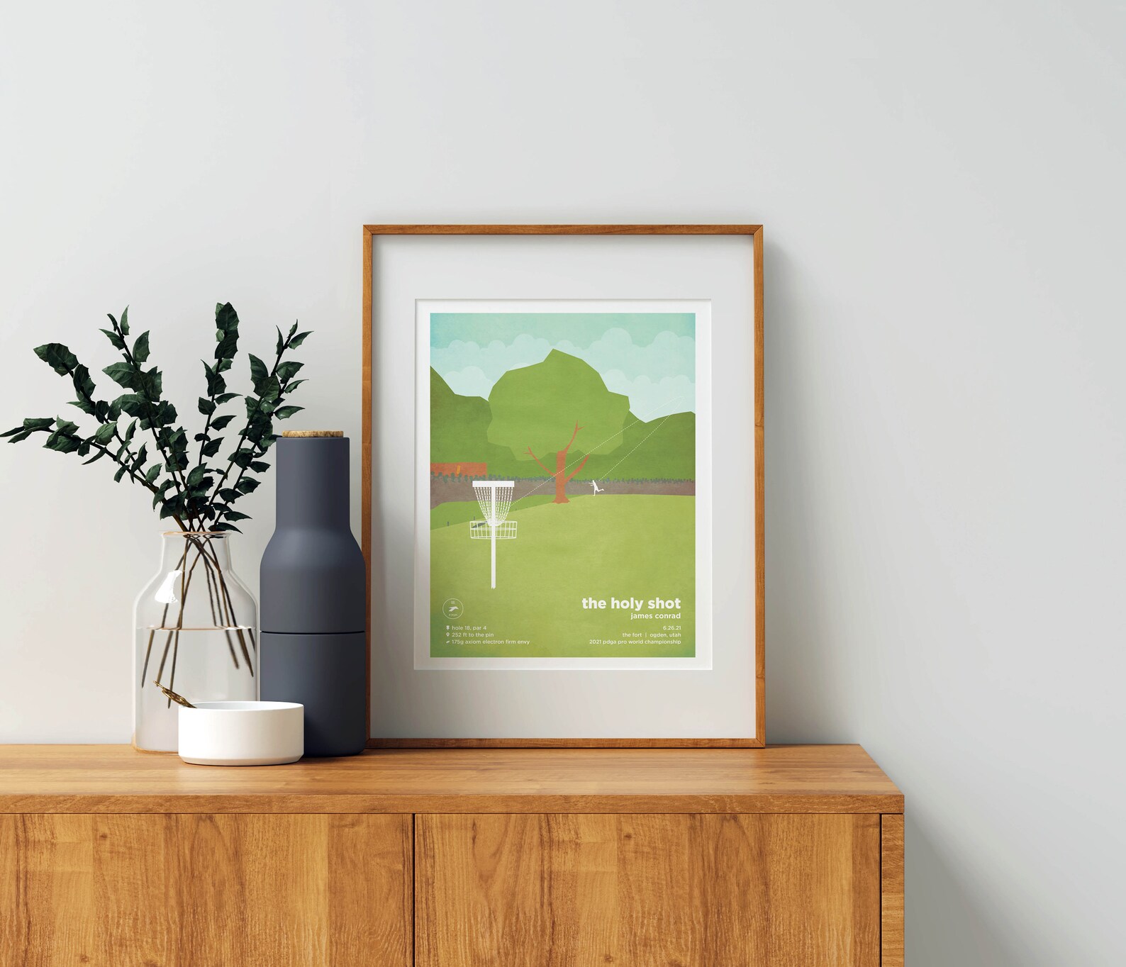 The Holy Shot Disc Golf Print Etsy