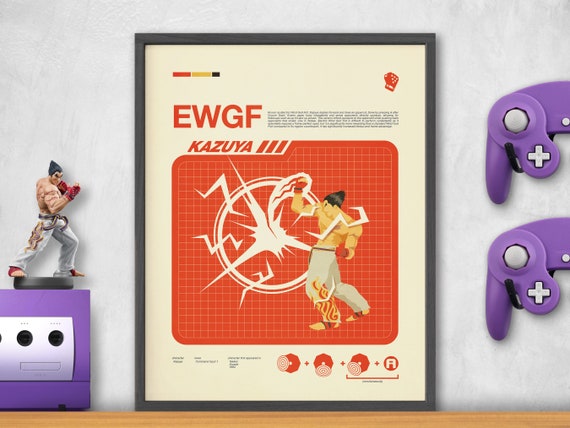 kazuyaページ Smash Bros Moveset Series - KAZUYA  EWGF No.81 - Etsy