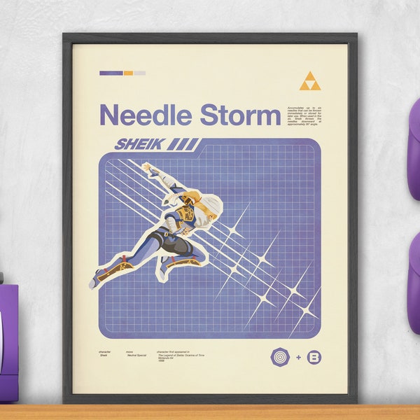 Super Smash Bros Moveset Series - SHEIK / NEEDLE STORM no.16